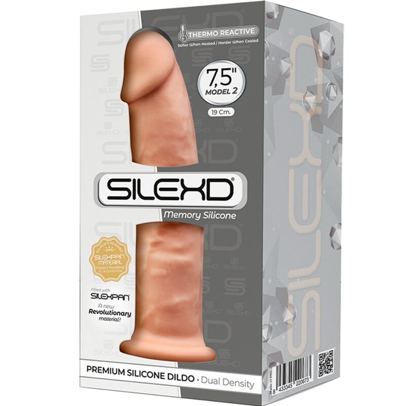 SILEXD - MODELO 2 PENE REALÍSTICO SILICONA PREMIUM SILEXPAN 19 CM - Imagen 2