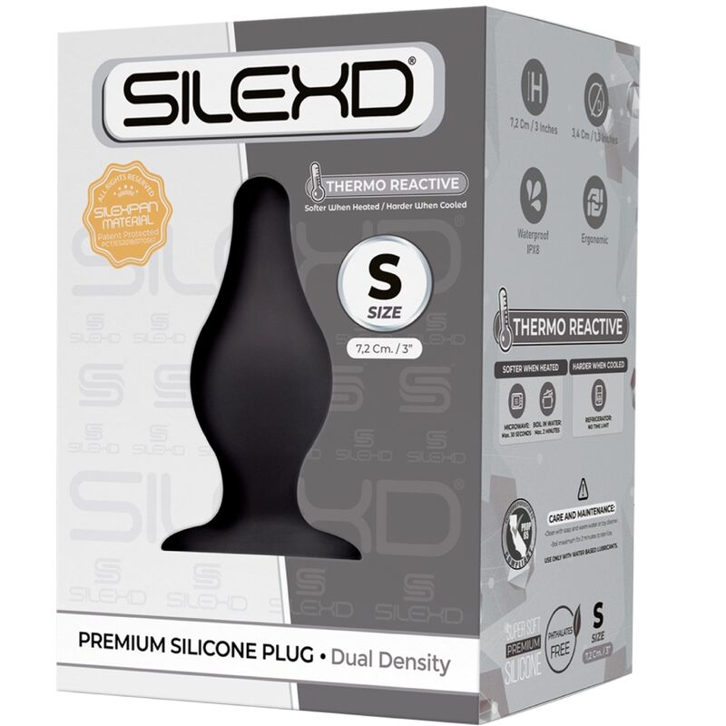 SILEXD - PLUG ANAL MODÈLE 2 PREMIUM SILEXPAN SILICONE PREMIUM THERMOREACTIF TAILLE S – Image 2