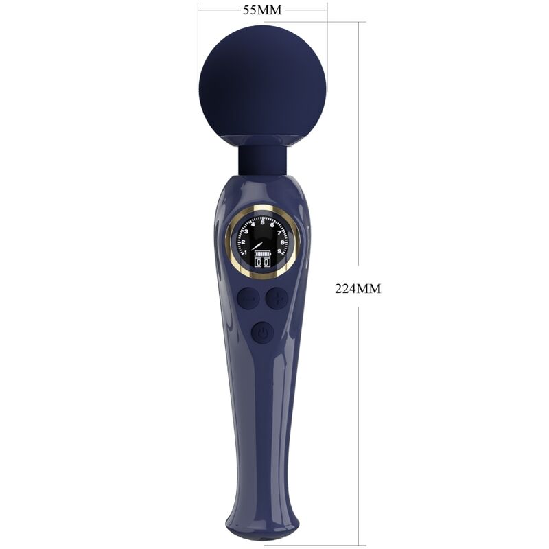 PRETTY LOVE - SKYLER VIBRATOR WAND BLUE - Image 5