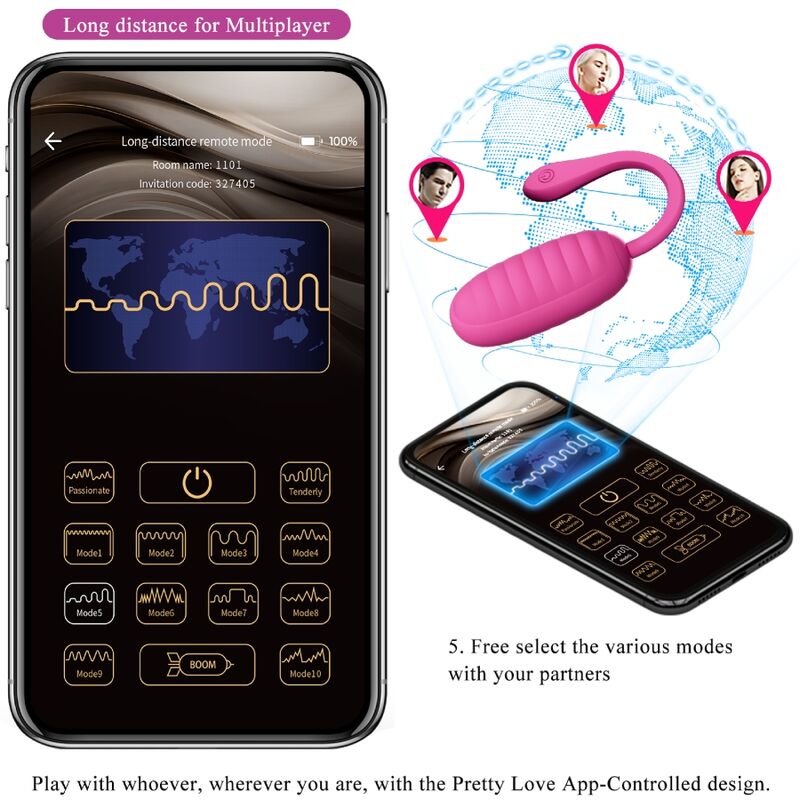 PRETTY LOVE - CATALINA PINK WIEDERAUFLADBARES VIBRIERENDES EI APP – Bild 9