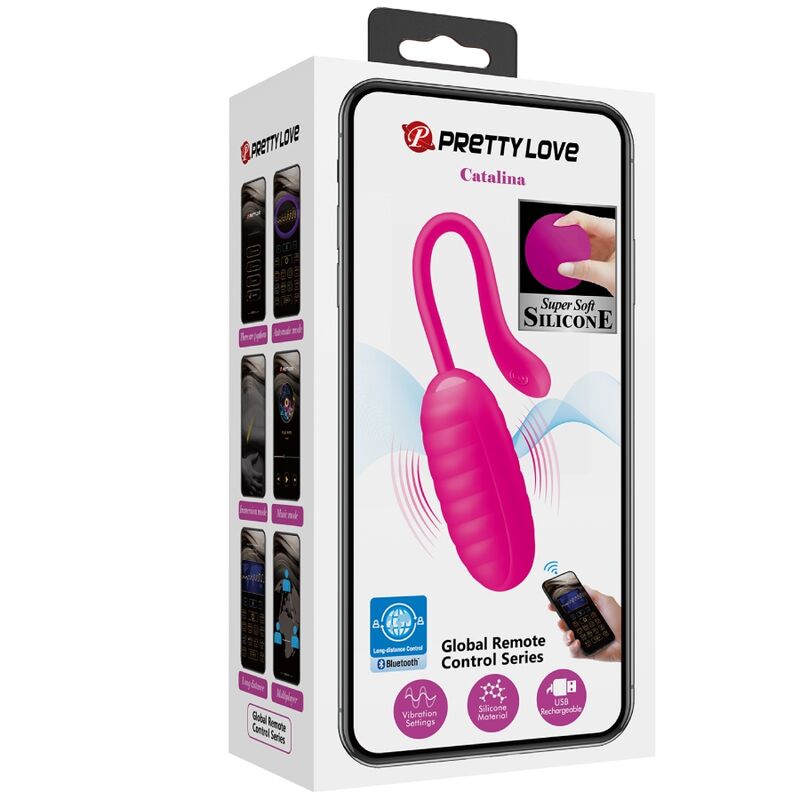 PRETTY LOVE - CATALINA PINK WIEDERAUFLADBARES VIBRIERENDES EI APP – Bild 10