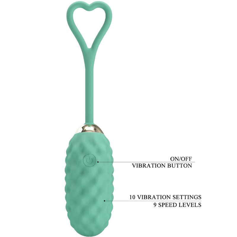 PRETTY LOVE - UOVO VIBRANTE CON TELECOMANDO VERDE VIVIAN - immagine 6