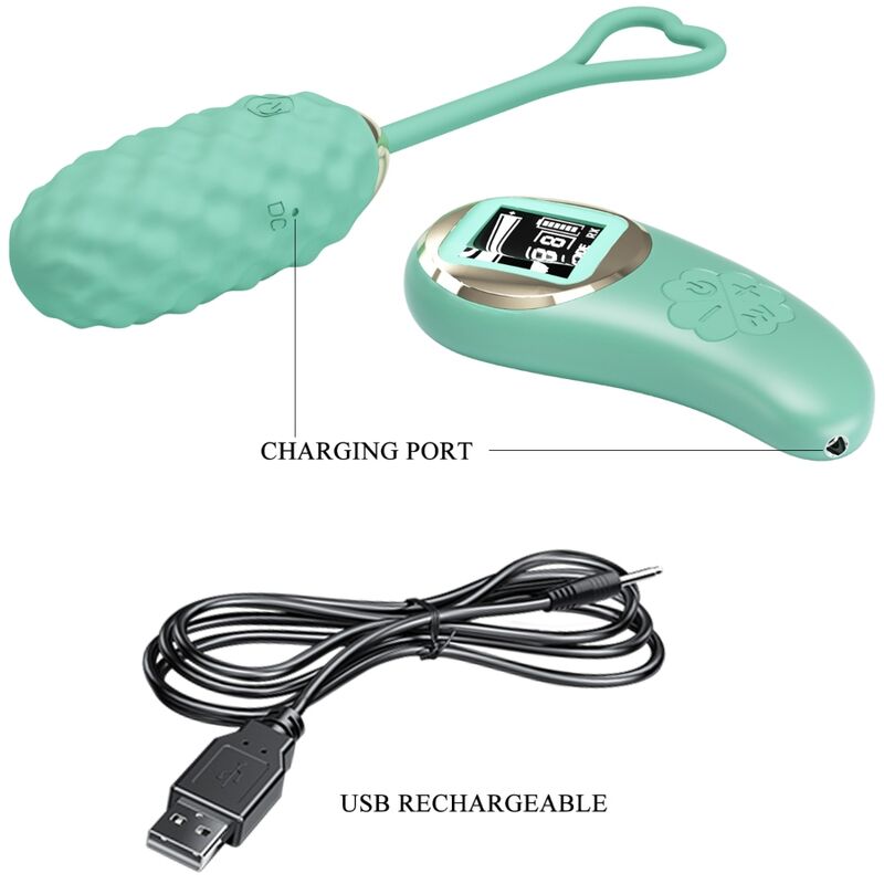 PRETTY LOVE - UOVO VIBRANTE CON TELECOMANDO VERDE VIVIAN - immagine 8