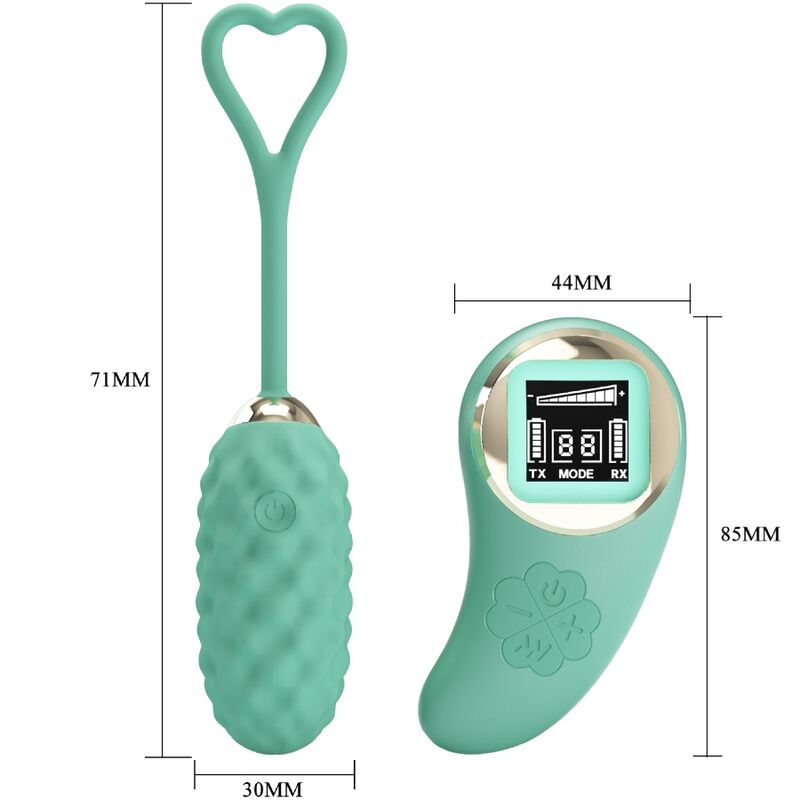 PRETTY LOVE - UOVO VIBRANTE CON TELECOMANDO VERDE VIVIAN - immagine 5