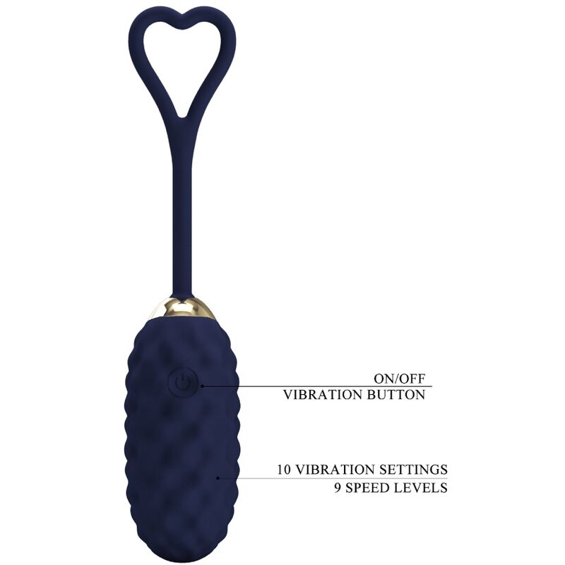 PRETTY LOVE - UOVO VIBRANTE CON TELECOMANDO BLU VIVIAN - immagine 4