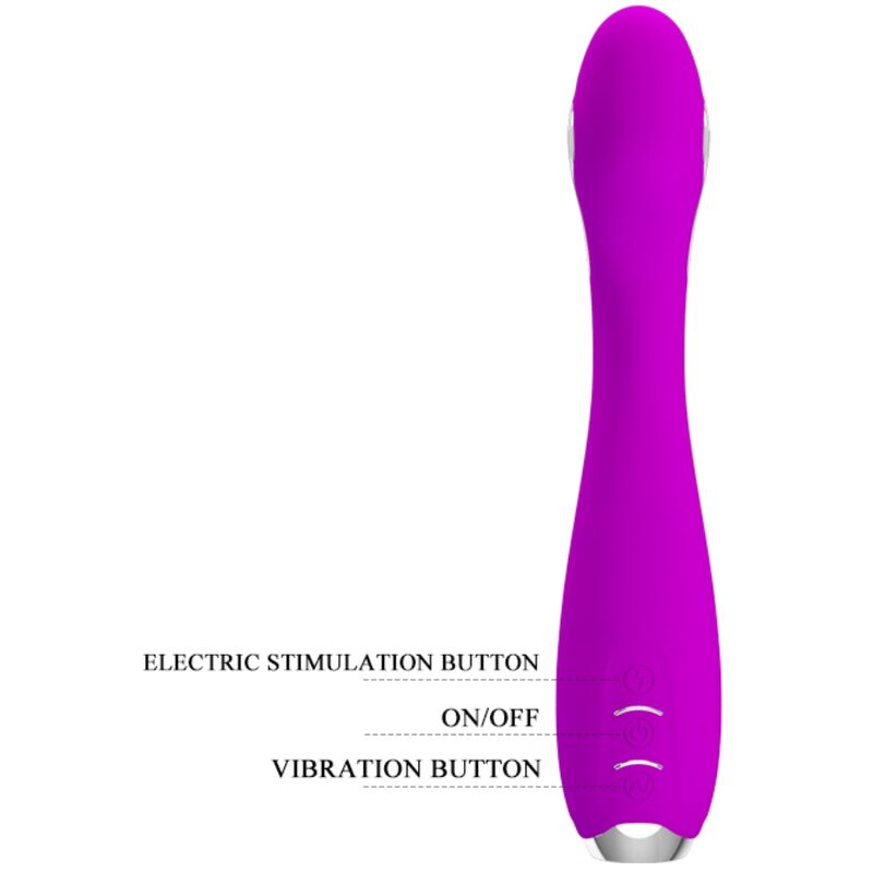 PRETTY LOVE - VIBRATEUR ÉLECTROCHOC RECHARGEABLE HECTOR-IMPERMÉABLE VIOLET – Image 5