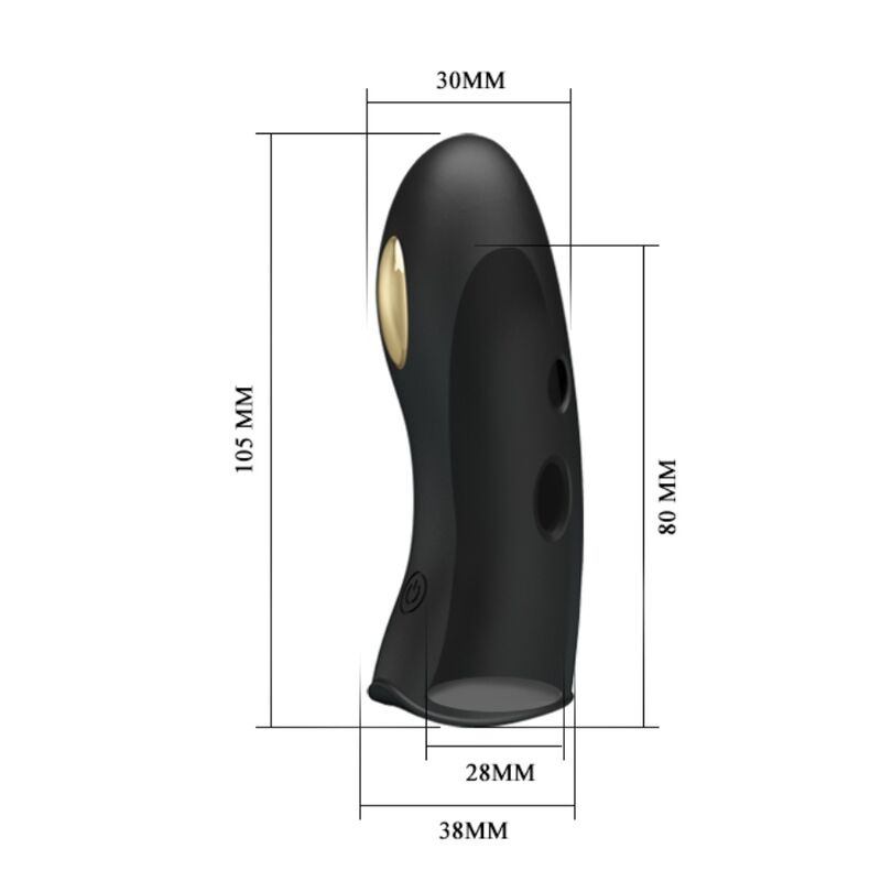 PRETTY LOVE - COPRIDITA PER ELETTROSTIMOLATORE MARICO NERO - immagine 7