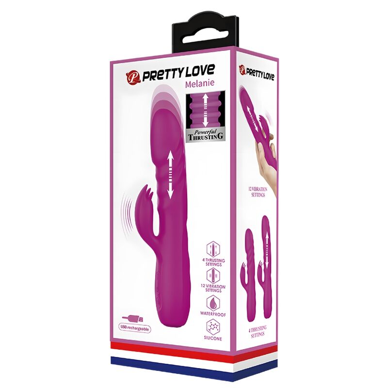 PRETTY LOVE - VIBRATEUR LAPIN RECHARGEABLE MELANIE VIOLET – Image 8