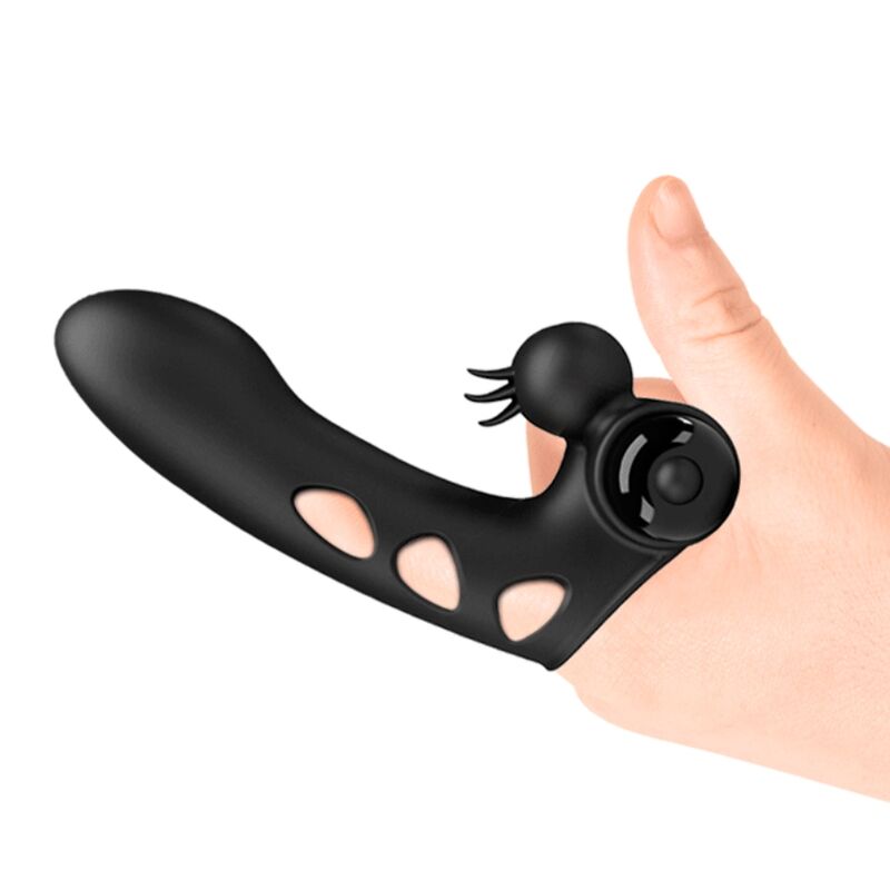 PRETTY LOVE - ORLANDO FUNDA DE DEDO VIBRADOR NEGRO - Imagen 7