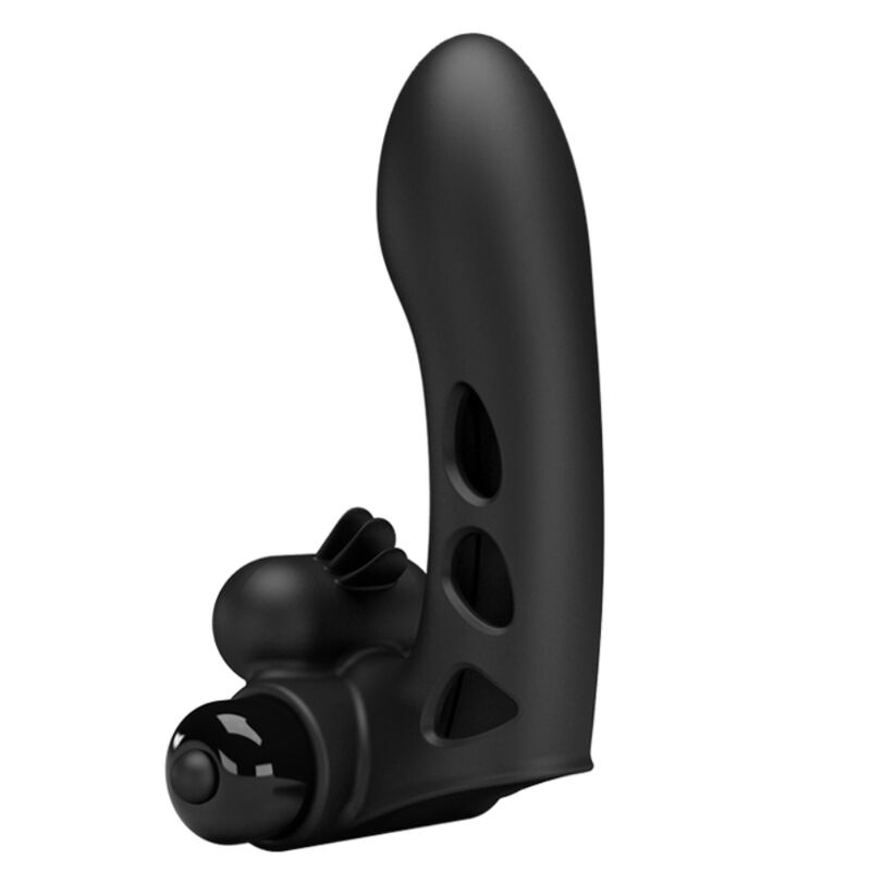 PRETTY LOVE - ORLANDO FUNDA DE DEDO VIBRADOR NEGRO - Imagen 3