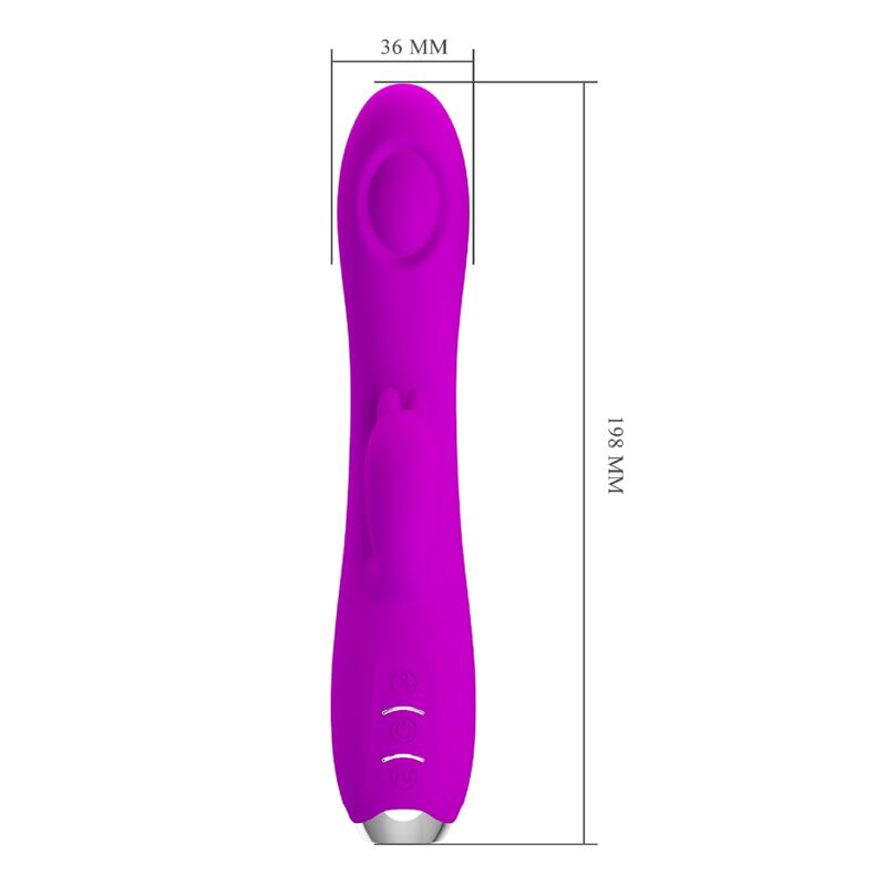 PRETTY LOVE - VIBRATEUR RECHARGEABLE REGINA - GEL À ASPIRATION VIOLET – Image 9