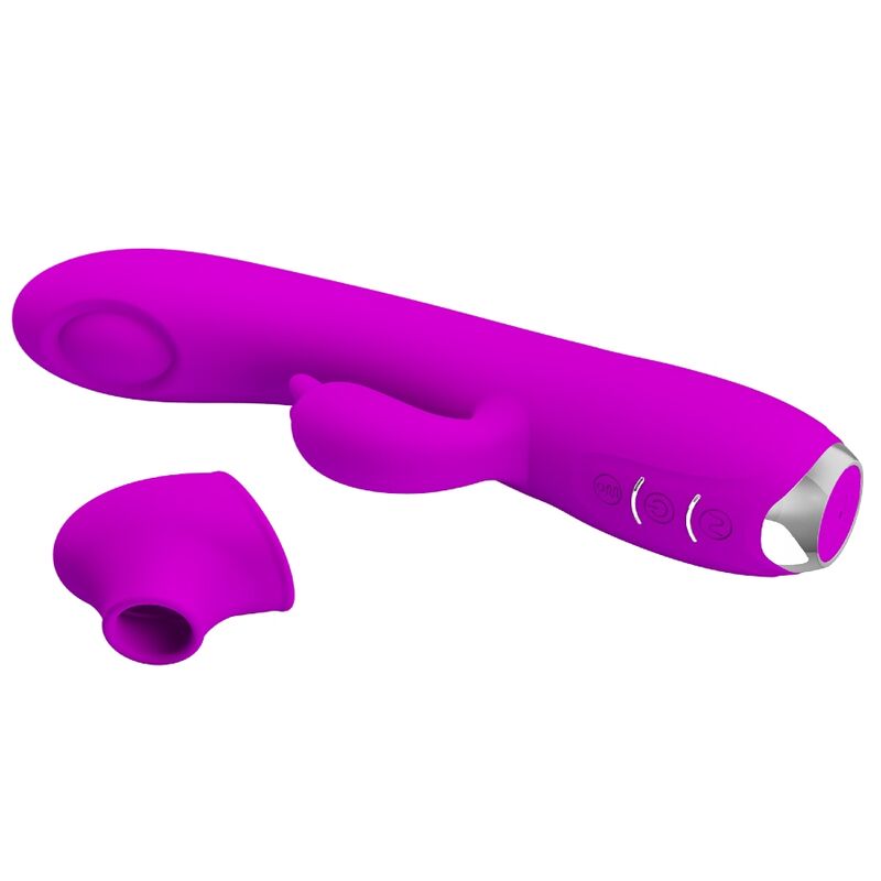 PRETTY LOVE - VIBRATEUR RECHARGEABLE REGINA - GEL À ASPIRATION VIOLET – Image 7