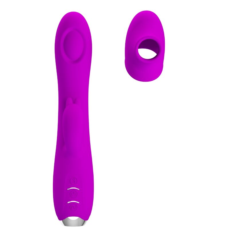 PRETTY LOVE - VIBRATEUR RECHARGEABLE REGINA - GEL À ASPIRATION VIOLET – Image 4