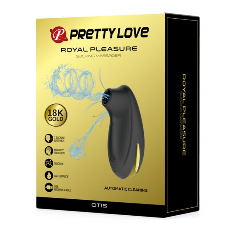 PRETTY LOVE - MASSEUR À ASPIRATION RECHARGEABLE DE LUXE NOIR – Image 5