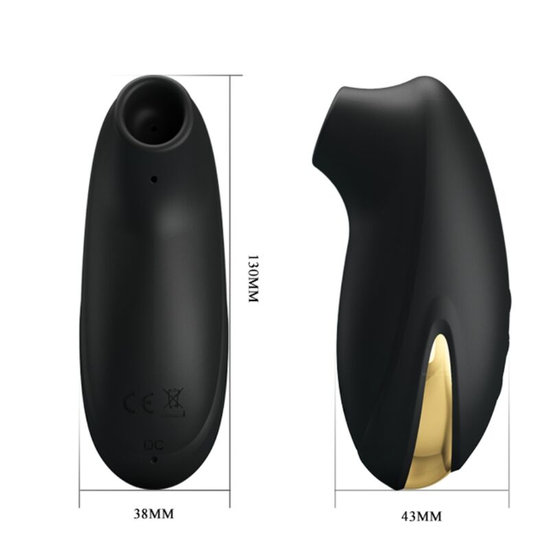 PRETTY LOVE - MASSEUR À ASPIRATION RECHARGEABLE DE LUXE NOIR – Image 4