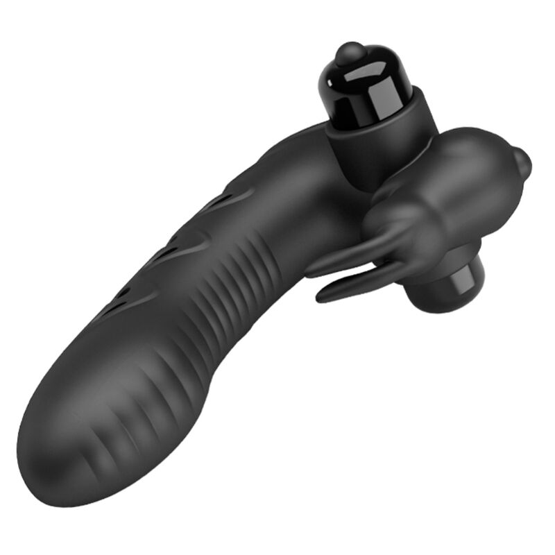 PRETTY LOVE - VANCE BLACK RABBIT VIBRATOR FINGERABDECKUNG – Bild 9