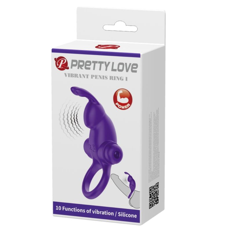PRETTY LOVE - ANNEAU VIBRATEUR I RABBIT POUR PÉNIS VIOLET – Image 9