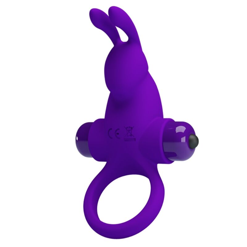 PRETTY LOVE - ANNEAU VIBRATEUR I RABBIT POUR PÉNIS VIOLET – Image 5