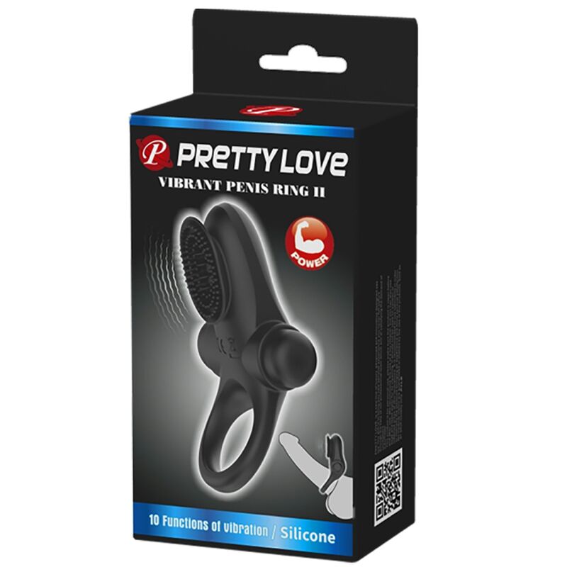 PRETTY LOVE - VIBRATOR RING II POUR LE PÉNIS NOIR – Image 2