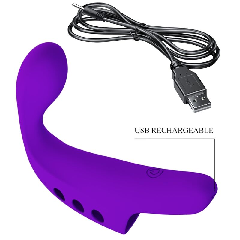 PRETTY LOVE - VIBRATEUR DOIGT RECHARGEABLE GORGON VIOLET – Image 9