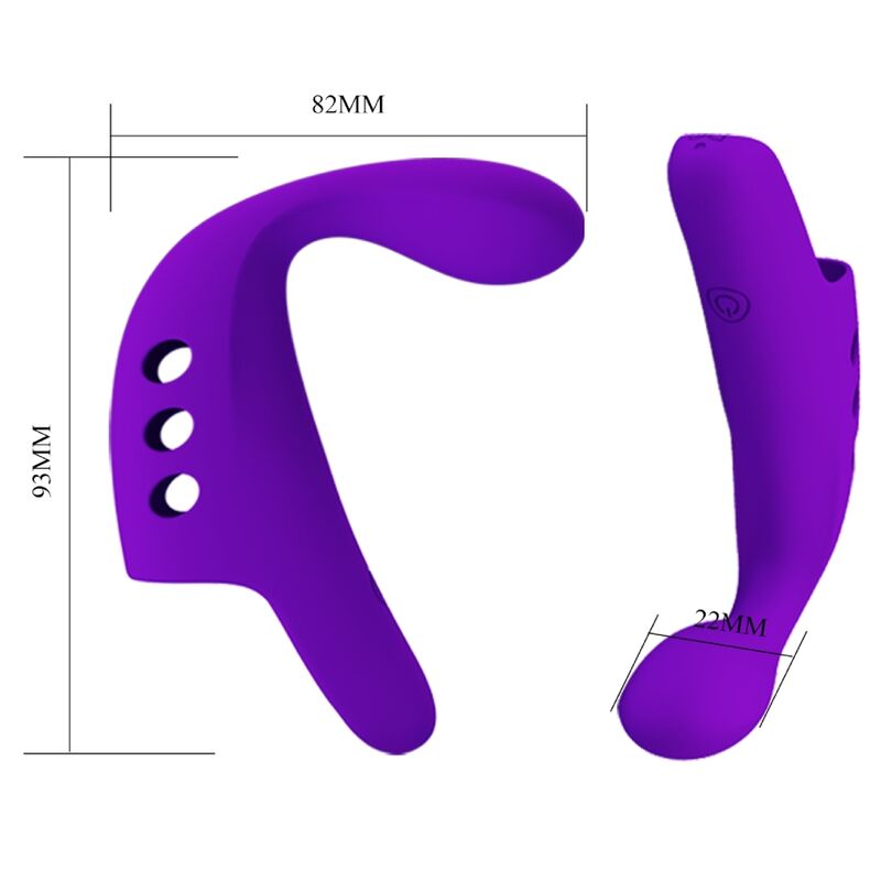 PRETTY LOVE - VIBRATEUR DOIGT RECHARGEABLE GORGON VIOLET – Image 3