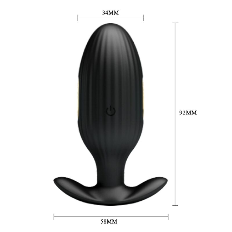 PRETTY LOVE - JEFFERSON PLUG ANAL CONTROLADO POR APP NEGRO - Imagen 3