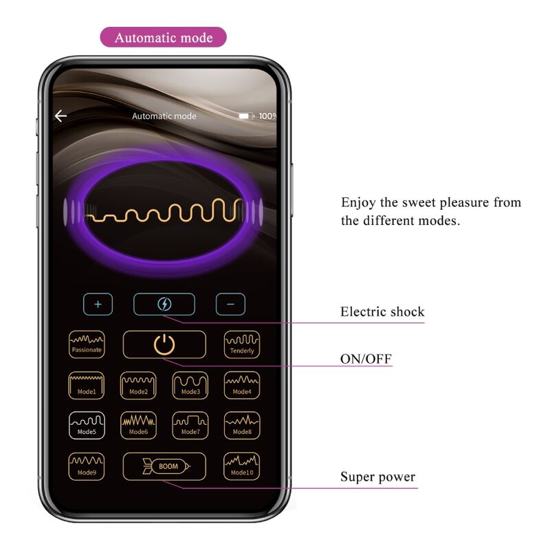 PRETTY LOVE - JEFFERSON PLUG ANAL CONTROLADO POR APP NEGRO - Imagen 12