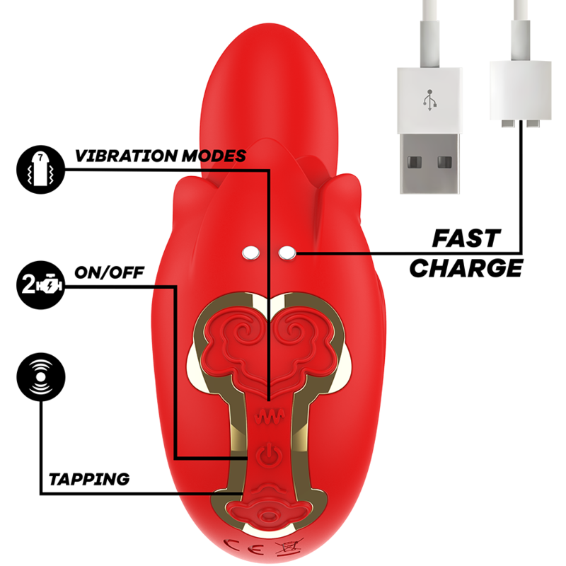 MIA - SELENA STIMULATEUR VIBRANT + TAPPING ROUGE – Image 5