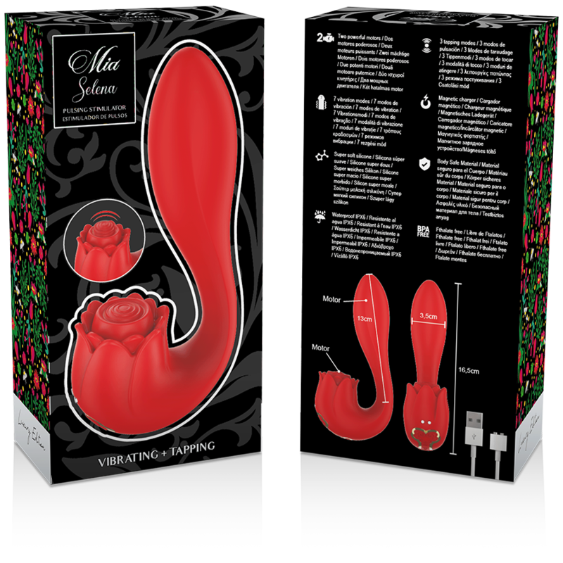 MIA - SELENA STIMULATEUR VIBRANT + TAPPING ROUGE – Image 3