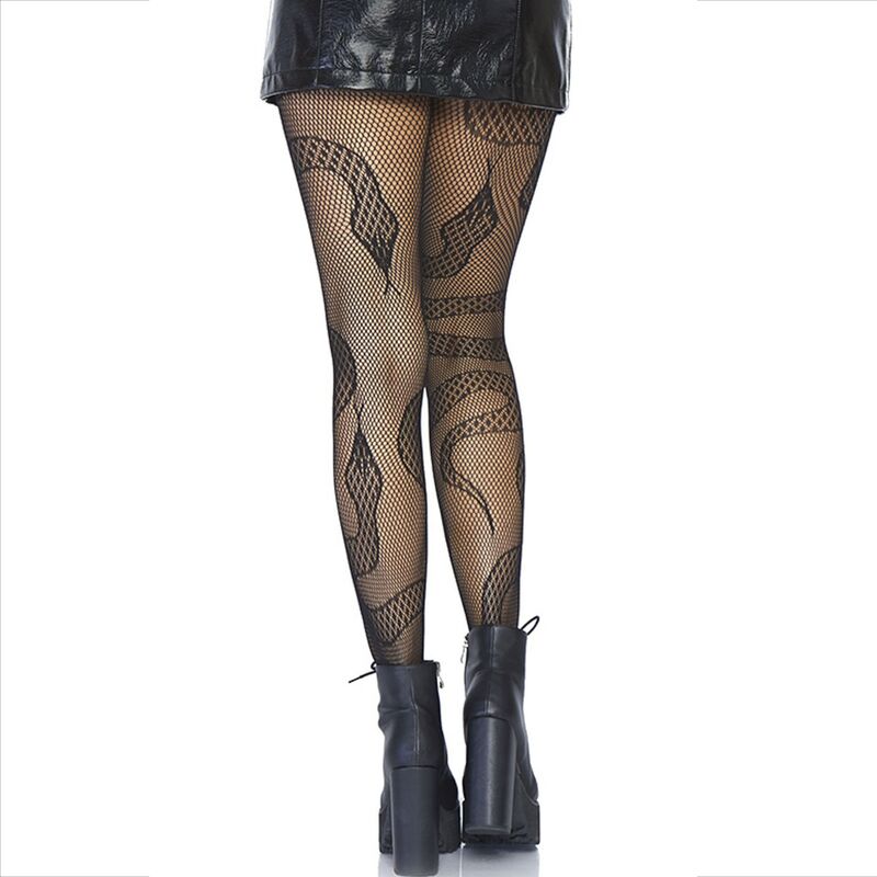 LEG AVENUE - BAS NET SERPENTS NOIR – Image 3
