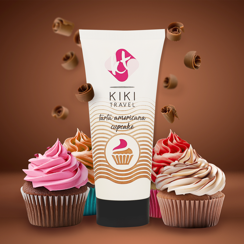 KIKÍ TRAVEL - GEL DESLIZANTE SABOR A TARTA AMERICANA CUPCAKE 50 ML - Imagen 8