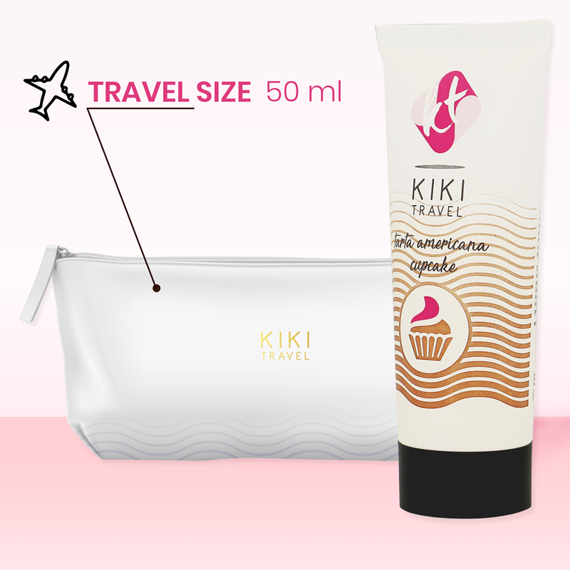 KIKÍ TRAVEL - GEL DESLIZANTE SABOR A TARTA AMERICANA CUPCAKE 50 ML - Imagen 2