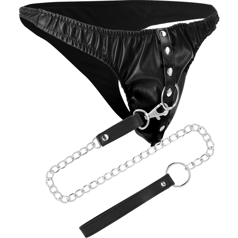 DARKNESS - TANGA DE SUMISIÓN CON CADENA METAL - Imagen 6