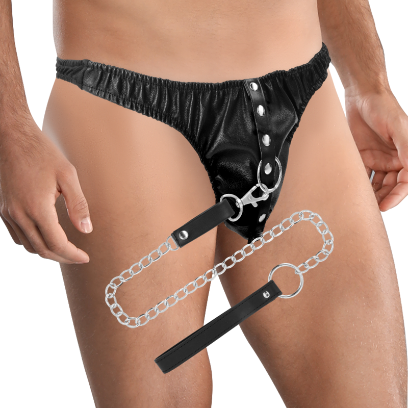 DARKNESS - TANGA DE SUMISIÓN CON CADENA METAL - Imagen 3
