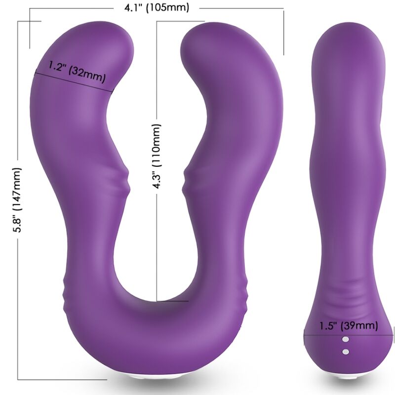 ARMONY - VIBRADOR SERAPH DUPLO CONTROLE REMOTO ROXO - Image 5
