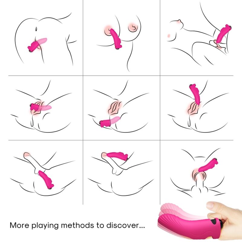 ARMONY - AURORA VIBRADOR DEDAL FUCSIA - Imagen 2