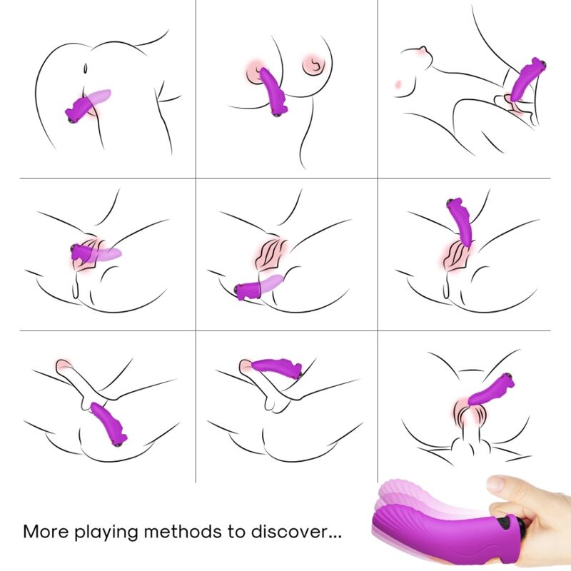 ARMONY - AURORA VIBRADOR DEDAL VIOLETA - Imagen 2