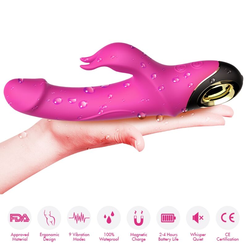 ARMONY - METEROR DILDO VIBRATEUR LAPIN ROTATEUR FUCHSIA – Image 2