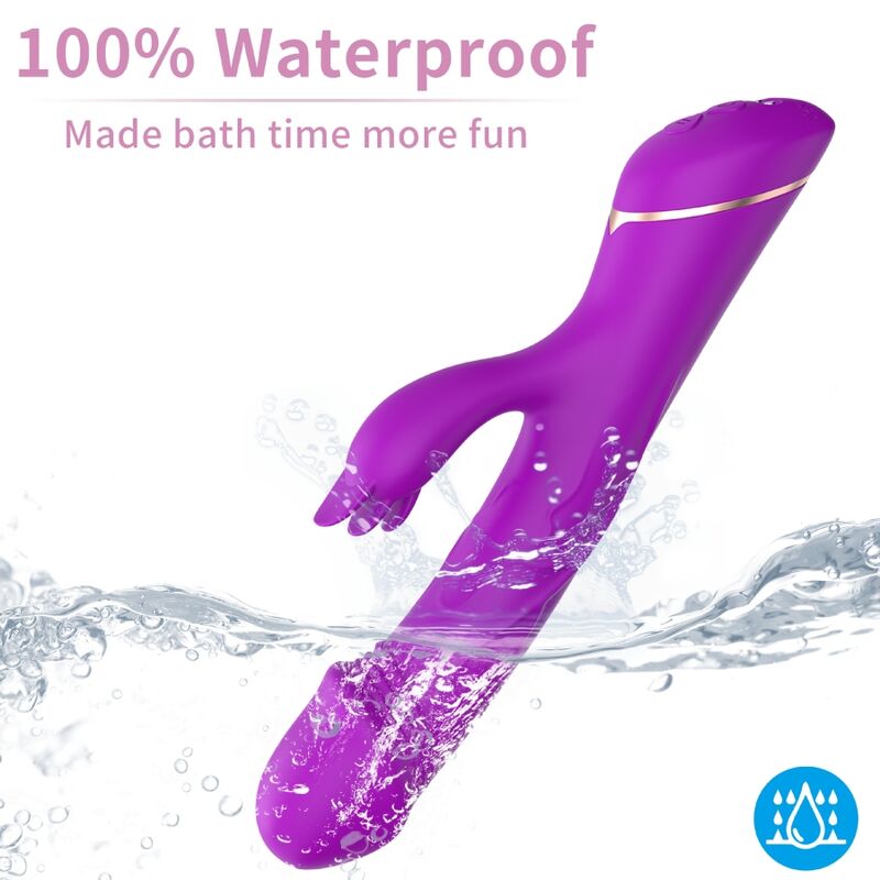 ARMONY - DILDO VIBRADOR COELHO SILICONE ROXO - Image 4