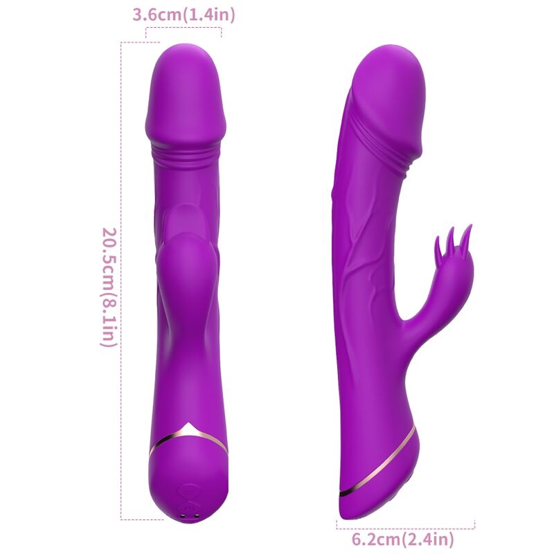 ARMONY - DILDO VIBRADOR COELHO SILICONE ROXO - Image 3