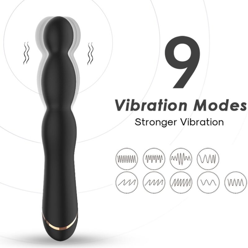 ARMONY - VIBRATEUR BAMBU RÉGLABLE NOIR – Image 3