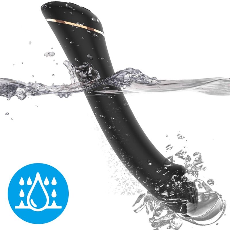 ARMONY - VIBRATORE FALT TESTA IN SILICONE NERO - immagine 2