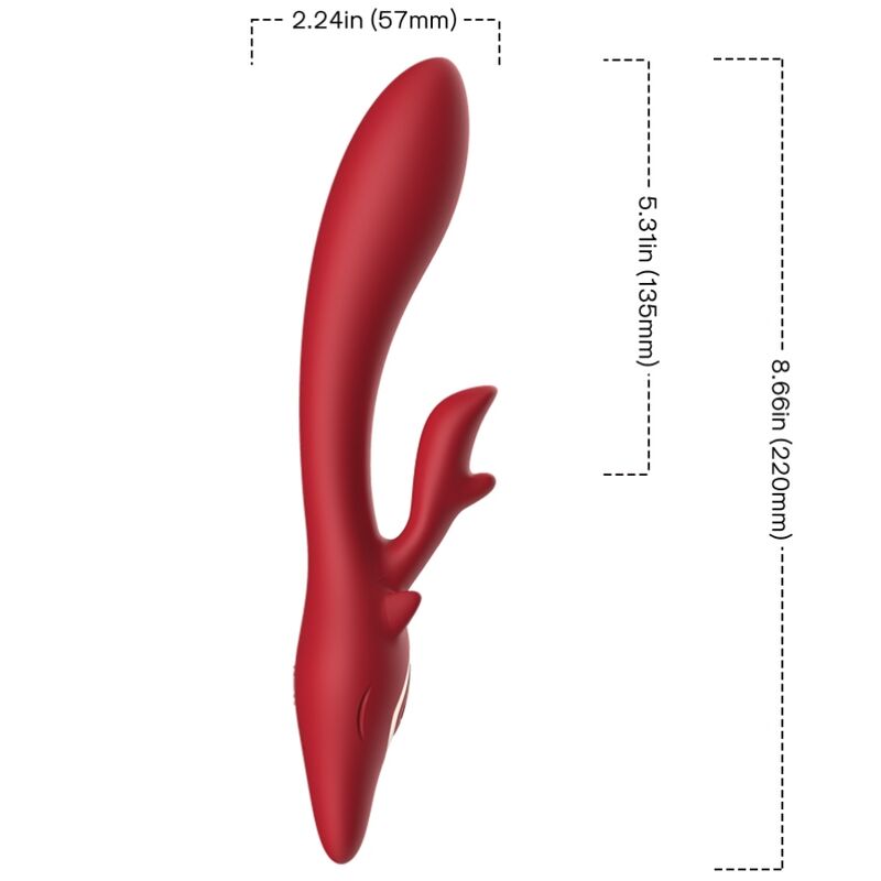 ARMONY - VIBRATEUR ELK RABBIT COURBE ROUGE – Image 3