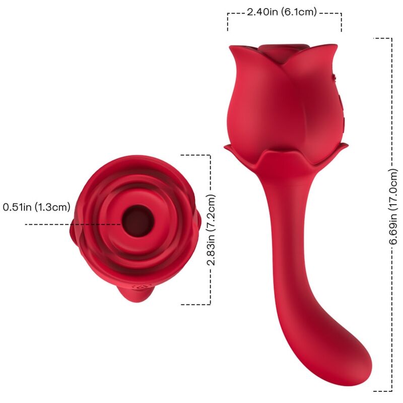 ARMONY - ROSELOVER SUCCION ET STIMULATEUR DE CLITORIS ROUGE – Image 4