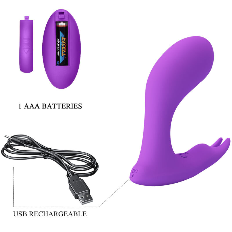 PRETTY LOVE - TÉLÉCOMMANDE À VIBRATION ET PULSATION IDABELLE VIOLET – Image 5