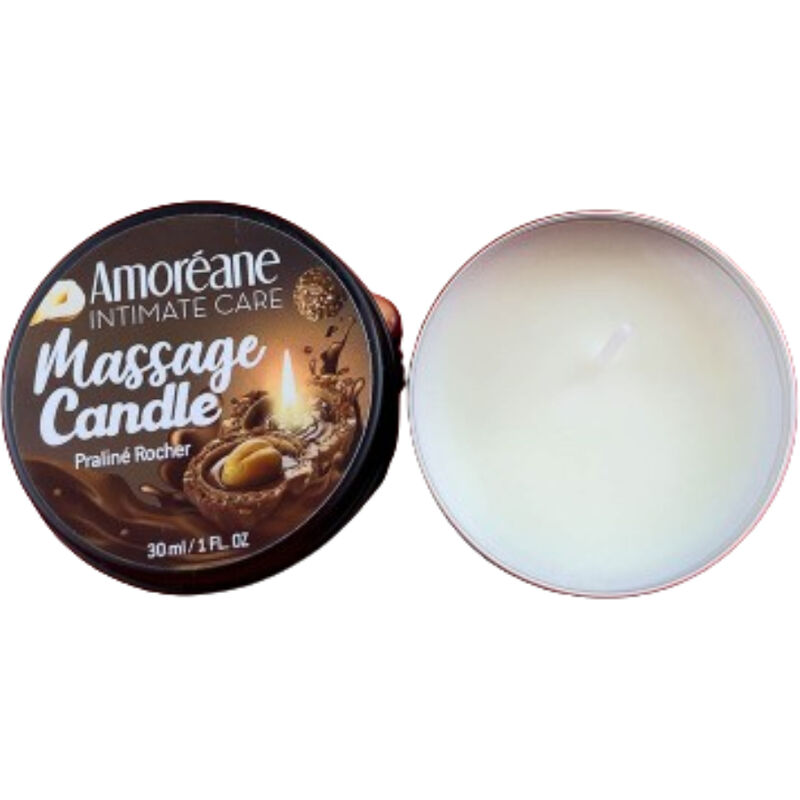 AMOREANE - MASSAGEKERZE ROCHER PRALINE 30 ML – Bild 2