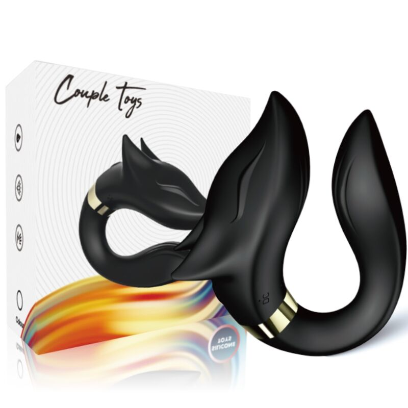 ARMONY - VIBRATORE FOX PER COPPIA TELECOMANDO NERO - immagine 4