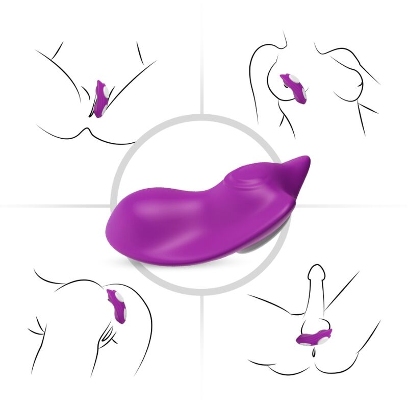 ARMONY - CULOTTE PORTABLE PAPILLON VIBRATEUR TÉLÉCOMMANDE VIOLET – Image 2