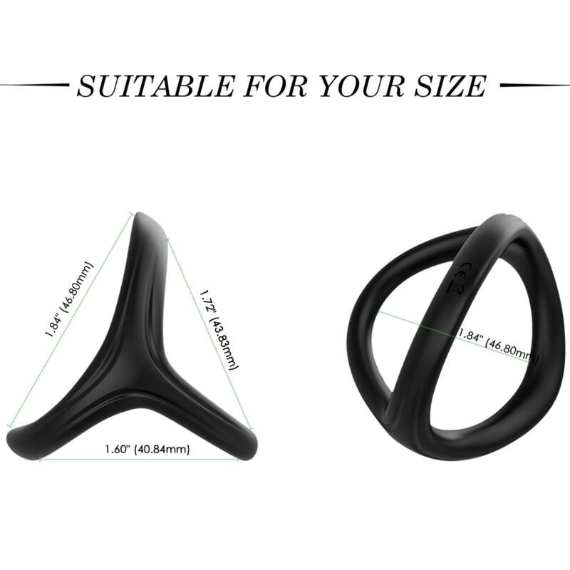 ARMONY - BAGUE TRESOR DOUBLE SILICONE NOIR – Image 2