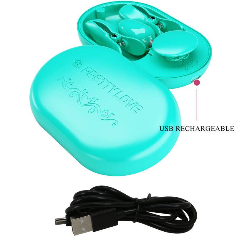 PRETTY LOVE - BOITE SURPRISE PINCE A ELECTRO STIMULATION BLEUE – Image 5
